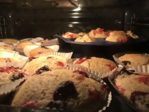 Buttermilch-Beeren Muffins Backrohr