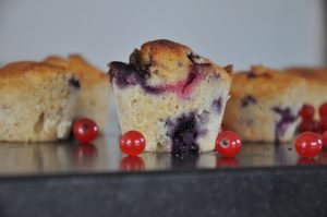 Buttermilch-Beeren Muffins Detail