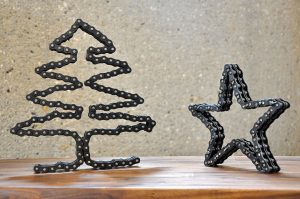 Männer Weihnachtsdekoration - Metall Ketten Weihnachtsdekoration von Feinrost