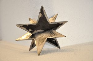 Metall Weihnachtsdekoration Steckstern 3D von Feinrost