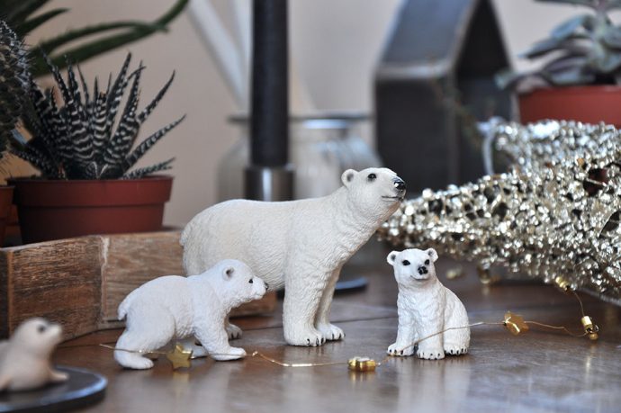 Eisbärenfamilie Schleich Winter Weihnachtsdekoration