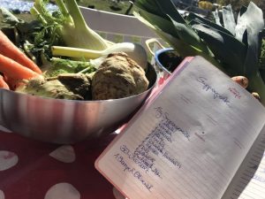 Zutaten Instant Gemüsesuppe bzw. Gemüsepaste