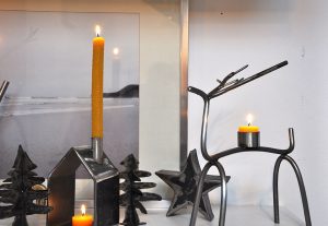 Feinrost Metall Rentier Kerzenständer